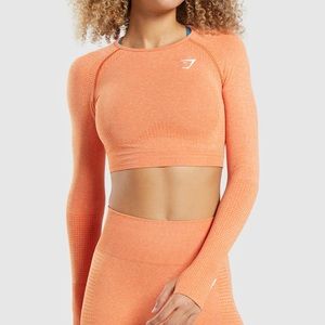 Gymshark VITAL SEAMLESS 2.0 LONG SLEEVE CROP TOP